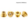 thumbnail image 2 of Soidarity Tornillo de aleación para bicicletas de 4 piezas, tornillos universales para fijación de bicicletas, tornillos de rueda de cadena, piezas de Ciclismo 6.5 mm oro Soidarity OD025072-23, 2 of 6