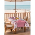 thumbnail image 2 of Outdoor Tablecloth with Umbrella Hole for Patio/Picnic/Party/Camping, Happy Mother's Day Waterproof Table Cloth Rectangle Table Cover Washable, Farmhouse Pink Floral Love Heart (54"x 80"), 2 of 8