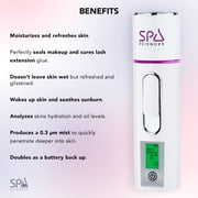 Spa Sciences NANO Facial Mister, Skincare and Makeup Mister, Rechargable, White