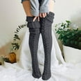 thumbnail image 3 of UAMVSH Knee High Socks Women Warm Knit Cozy Leg Warmers Thick over Knee High Stockings for Ladies, 3 of 5