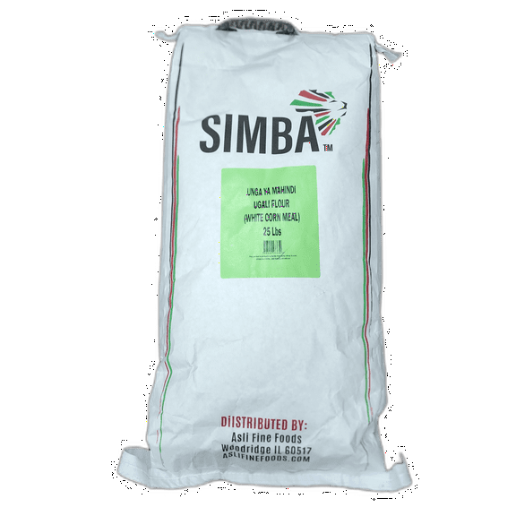 Simba White Corn Meal (Ugali)- 25LB