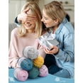 thumbnail image 7 of 1/2pcs T-Shirt Yarn for Crocheting & Knitting - Chunky Thick Yarn for Bags, Blankets, Cushions, Slippers & More - 100g (3.5oz), DIY Handmade Knitting Gift, 7 of 7