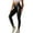 Black, variant on Fvwitlyh Pantoufles Pour Femmes Women'S Fashion Leisure Nightclub High Waist Solid Color Slim Fit Pu Leather Pants Imitation Leather Autumn And Winter Leggings Grey,S