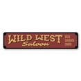 thumbnail image 2 of Wild West Saloon Novelty Sign, Metal Wall Decor - 4x18 inches, 2 of 4