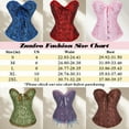 thumbnail image 2 of Zunfeo Corsets for Women Vintage Lace Bustier Tops for Party Wedding Halloween Floral Sexy Tops Shapewear Green M, 2 of 4