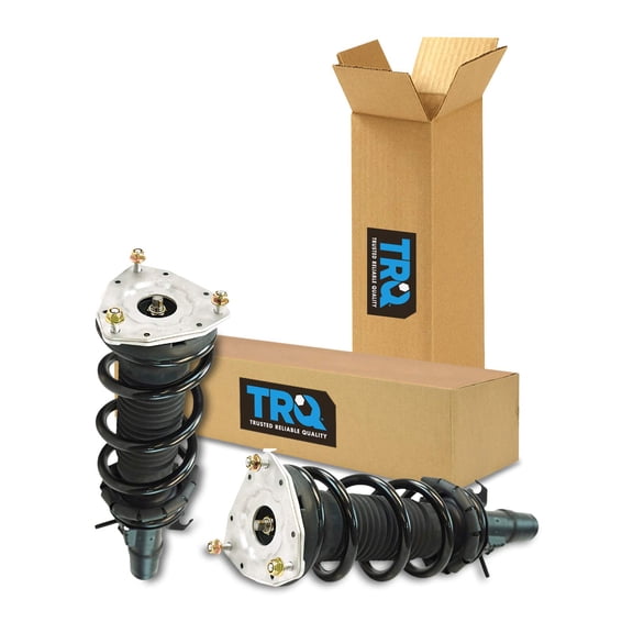 TRQ Front Strut & Coil Spring Assembly Set Driver & Passenger Sides Fits Select 11-12 INFINITI G25 07-08 G35 09-13 G37 15 Q40
