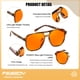 thumbnail image 5 of Gafas de luz azul FEISEDY Amber Lens G2835 Tortoise, 5 of 9