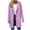 01-Purple, variant on Ecqkame Women's Wool Trench Coats Casual Winter Daily Loose Coat Medium Length Hooded Button Long Sleeved Peacoat Light Blue XXL