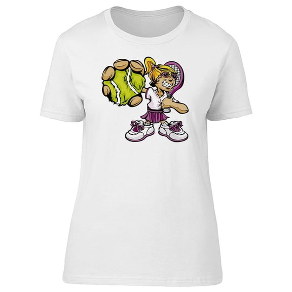 Girl Tennis Player Tee Women's -Image by Shutterstock