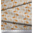 thumbnail image 3 of Soimoi Crepe Silk Fabric Giraffe Kids Print Fabric by Yard 42 Inch Wide, 3 of 3