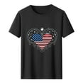 thumbnail image 4 of Tnhcen Men's 4th of July USA Flag Graphic Tee Summer Patriotic Novelty V-Neck Cotton Shirt S-3XL, 4 of 5