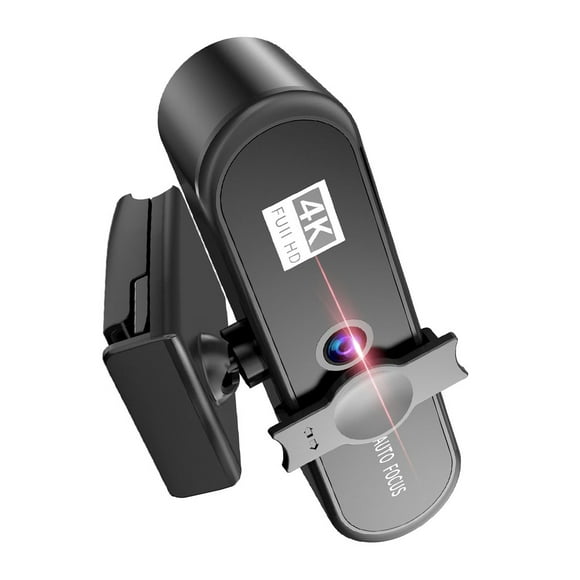 Bearachild Webcam 4K Cámara Micrófono Computadora Negro