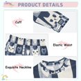 thumbnail image 3 of FORMRS Long Sleeve Top and Pants Pajama Set for Niños 2-Piece Sleepwear, Sizes 18M-8Y, Blue Cats and Hearts, 3 of 6
