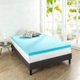thumbnail image 1 of Priage  by  3 inch Gel Memory Foam Mattress Topper King, 1 of 5