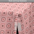 thumbnail image 4 of Geometric Dog Crate Cover, Illustration of Various Intricate Shapes and Dots, Easy to Use Pet Kennel Cover Small Dogs Puppies Kittens, 7 Sizes, Mauve Taupe Pink, by Ambesonne, 4 of 6