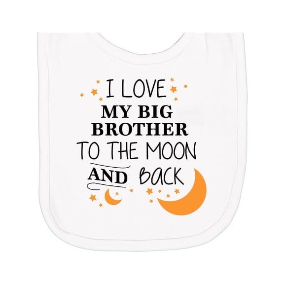 Inktastic I Love My Big Brother to the Moon and Back Newborn Bib