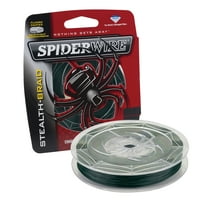 SpiderWire Stealth® Braid Fishing Line, Moss Green, 10 lb Test Strength, 500 yd