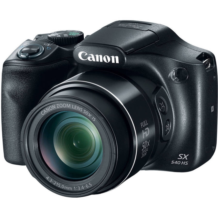Canon Black PowerShot SX540 HS Digital Camera Bundle with 20.3