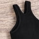 thumbnail image 3 of Gibobby Blusa Niñas Niños pequeños Dance Tank Top One Hombro Racerback Tie Dye Crop Tank Top Sleeeveless Sports Dance Top for Ballet Gymnastics Dancewear （Negro， 2-3 Años), 3 of 5