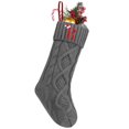 thumbnail image 1 of Medias navideñas personalizadas con iniciales, 45 cm, grandes, bordadas, con monograma, de punto cable, para la familia, regalos para fiestas navideñas y decoración para chimenea., 1 of 7