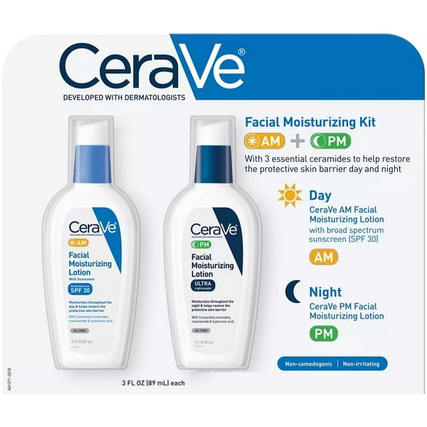 CeraVe Facial Moisturizing Kit, 2 pk./3 fl. oz.