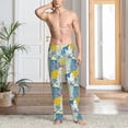thumbnail image 5 of Uemuo Cute Poodle Dog Pattern Men's Wide Leg Palazzo Lounge Pants with Pockets Light Weight Loose Comfy Casual Pajama Pants-Large, 5 of 9