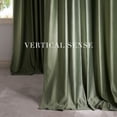 thumbnail image 5 of NICETOWN Sage Green Velvet Curtains for Bedroom, Super Soft Vintage Luxury Heavy Blackout Drapes, Room Darkening Thermal Insulated Velvet Curtain for Living Room, 52"x108", 2 Panels, 5 of 8