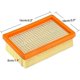 thumbnail image 2 of Paquete de 3 filtros plisados planos de repuesto Karcher Mv4 Mv5 Mv6 Wd4 Wd5 Wd6, Wd4p Wd5p Wd6p Wet-dry Vacuu, 2 of 3