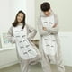 thumbnail image 3 of Pijama de franela con botones de gato de dibujos animados para parejas jóvenes, pijama de Cosplay de Navidad y Halloween, largo hasta el tobillo, invierno, 3 of 3