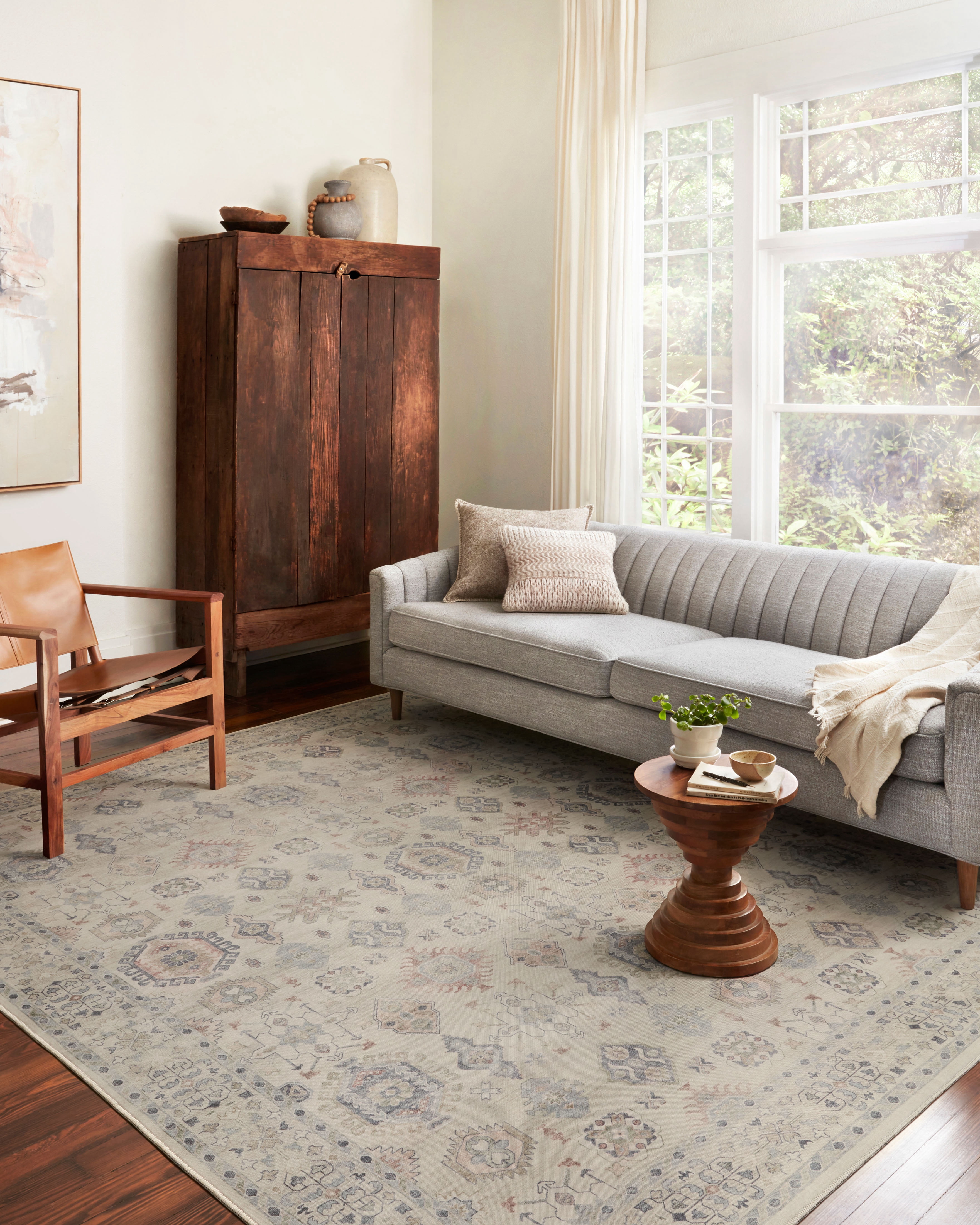 Loloi Hathaway Printed Oriental Beige / Multi Area Rug