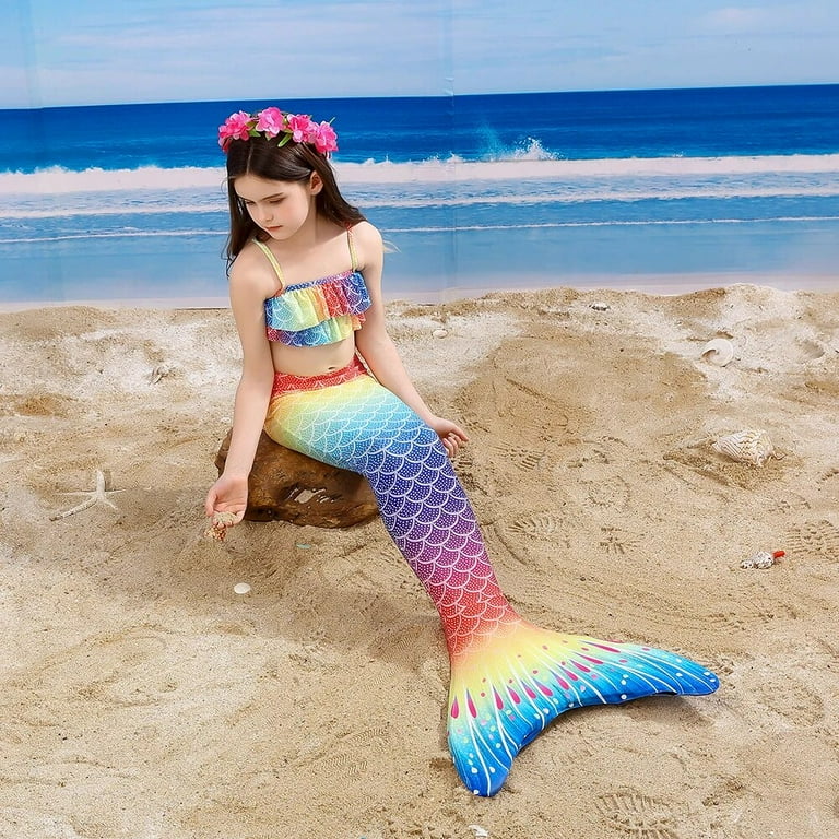 Mermaid swimsuit with monofin on sale