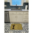 thumbnail image 3 of Carolines Treasures BB1488RUG Min Pin Spoiled Dog Lives Here Machine Washable Memory Foam Mat 19 X 27" multicolor, 3 of 4