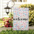thumbnail image 3 of Spring Summer Multicolored Flower Leaves Garden Flag 12.5x18 Inch Double Side for Outdoor Courtyard Garden Decor Flowers Welcome Holiday Flag for Outside Decoration, 3 of 4