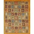 thumbnail image 1 of Ahgly Company Machine Washable Indoor Rectangle Abstract Yellow Orange Area Rugs, 7' x 9', 1 of 7