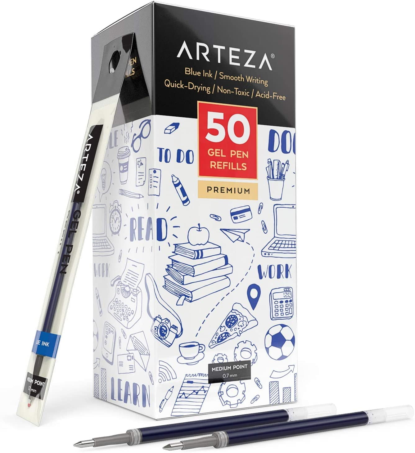 20Pcs/Pack 0.5mm Gel Ink Pen Refill Neutral Pen Stationary For Office School Hot 