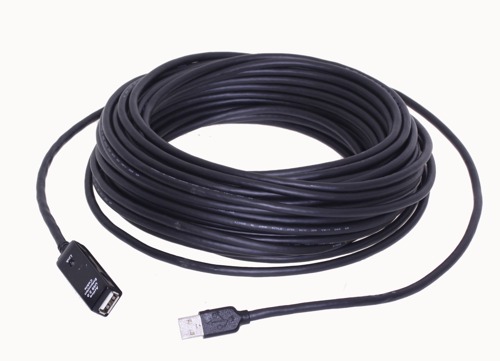 USB 2.0 Active Extension Cable A Gearmo 30ft male with LED Indicators female to A