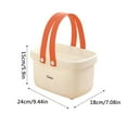 thumbnail image 3 of Ctnporpo Bath Basket Wash Basket Portable Bathroom Basket Large Capacity Bath Bucket Hanging Basket Storage Shelves Closet Organizers, 3 of 5