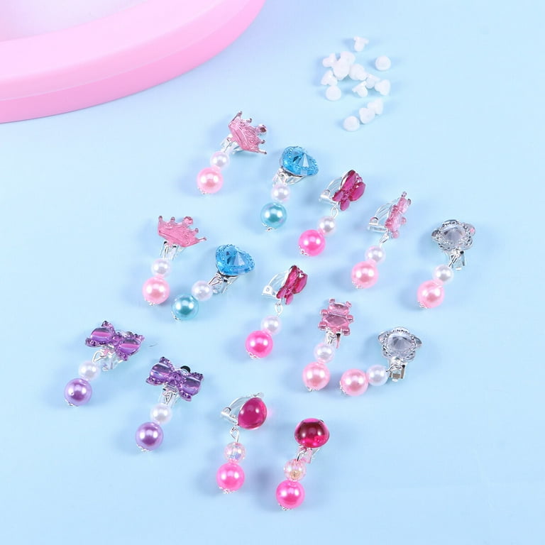 HaiMay 20 Pairs Girl Clip on Earrings for Kids Clips Earrings Princess Toy  Earring Play Earrings Little Girl Jewelry for Party Favor, All Packed in  Clear Boxes : Clothing, Shoes & Jewelry 