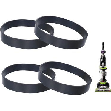 Replacement Belt Set For Bissell Proheat Steam Cleaners - 1 Flat & 1 Geared Belt, Fits Multiple Models