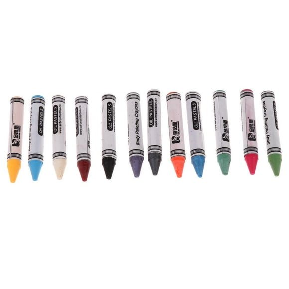 12 Colores Pintura Lápices Cuerpo de Halloween Pintura de La Cara Lápices de Maquillaje para , Niño, jinwen Palo de pluma de pintura de la cara del cuerpo