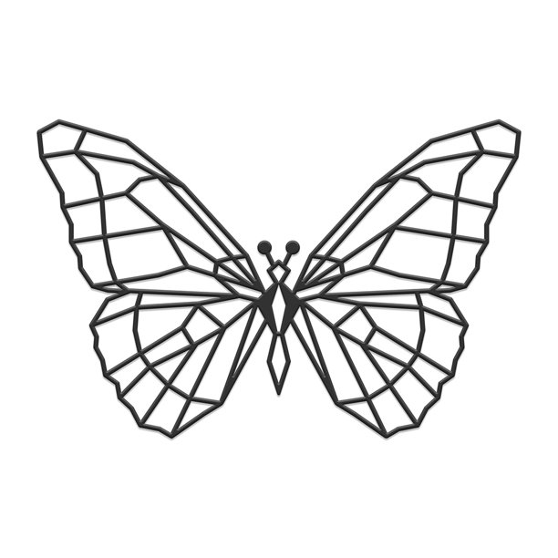 Figura Decorativa Geométrica Mexicano Ch MARIPOSA G