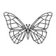thumbnail image 1 of Figura Decorativa Geométrica Mexicano Ch MARIPOSA G, 1 of 3