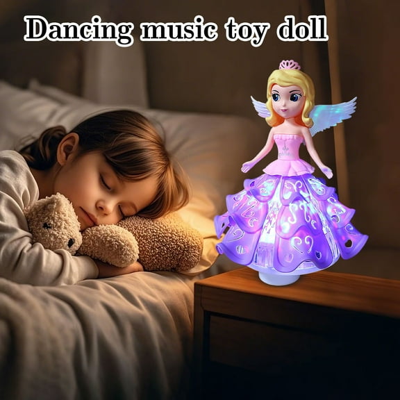 Dancing Music & Light Princess Doll, Interactive Walking Toy For Little Princesses' Dream Party Play