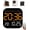 Orange, variant on Hangable Standalone Square Clock, with Remote Control for Both Wall-Mounting and Tabletop Placement, Led Display Time, Date, Timer, and Temperature, for Office and Bedroom (Purple)