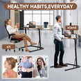 thumbnail image 4 of THAILE Treadmill Standing Desk for Walking Pads and Exercise Bikes, Height Adjustable Desk with Cup Holder, 4 of 8