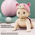 thumbnail image 3 of Interactive Singing Crawling Baby Doll Toy, Educational Early Learning Toy with Laugh/Talk/Song Features, Safe Soft Body for Toddlers Girls Ages 2-5 (Includes 2xAAA Batteries), 3 of 5