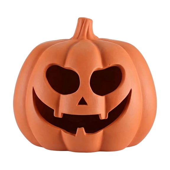 ZORVINEX Handmade Halloween Pumpkin Decor Resin Fall Decoration for Home Porch - Perfect for Parties, Gifts, and Scary Festivities B