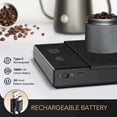 thumbnail image 6 of TIMEMORE Coffee Scale with Timer, Digital Coffee Scale with 0.1g Precise Graduation, Pour Over Drip Espresso Scale with Auto Timing Function, 2000 Grams, Black Mirror Plus, Black, 6 of 6