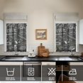 thumbnail image 2 of Vintage Kitchen Food Cooking Chef Tier Cafe Curtains for Bathroom Living RV Rod Pocket Window Drapes 36 Inch 2 Panels Set 28"x36" 2 Panels Window Treatment Tiers, 2 of 4
