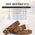 thumbnail image 6 of Mens Western Leather Belt Strap Without Buckle 1.5" Vintage Replacement Cowboy Leather Belt Strap with Snap on Buckle, 6 of 6
